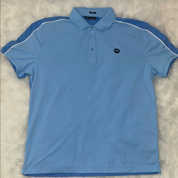 J Lindeberg Blue Polo Shirt - Picture 1 of 6